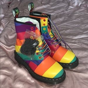 Brand new rainbow pride month dr martens